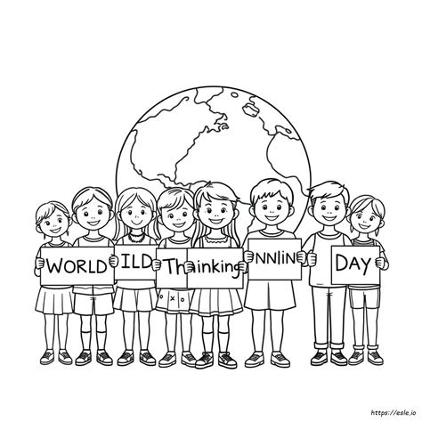 World Thinking Day Coloring Pages