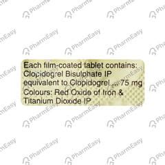 Clopidogrel 75 MG Tablet (15): Uses, Side Effects, Price & Dosage ...