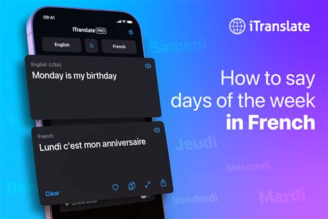 Say bonjour to the days of the week in French: A beginner's guide ...