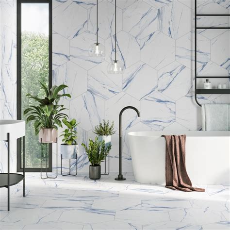 Blue and White Tiles | Blue and White Floor Tiles | Free Samples & Low ...