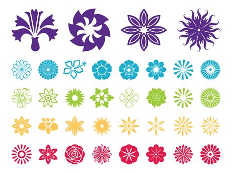 Free Flower Vector Graphics 的图像结果