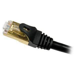 Nexhi CAT-7 Shielded 10 Gigabit 600MHz Ethernet Cable, 100', Black ...