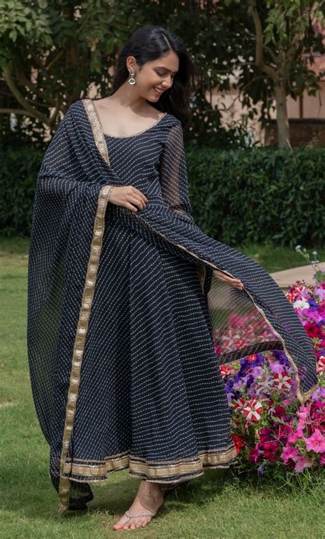 MIDNIGHT ANARKALI SET – House Of Jamoti