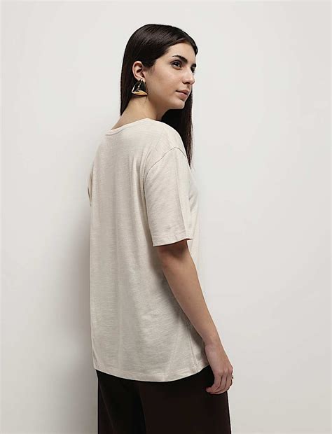 Buy Cotton Modal Tropical Print T-Shirt at Marks & Spencer