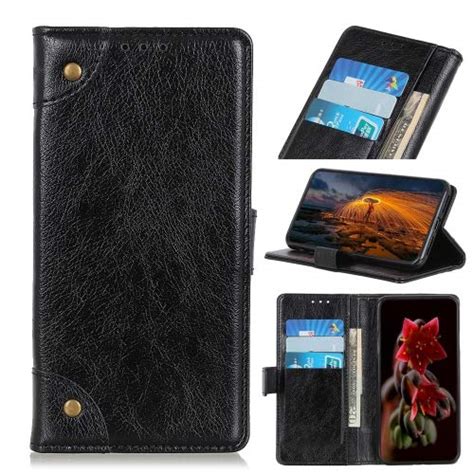 XPRESS WORLD Copper Buckle Nappa Texture Horizontal Flip Leather Case ...