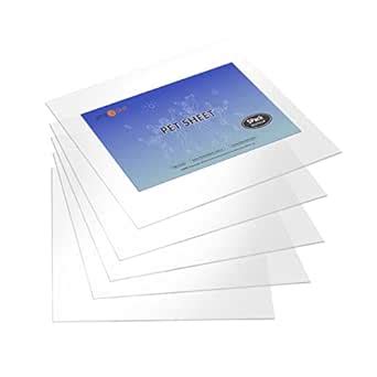 HTVRONT 5 Pack 8x10" Clear Acrylic Sheet Plexiglass Sheet for Craft ...