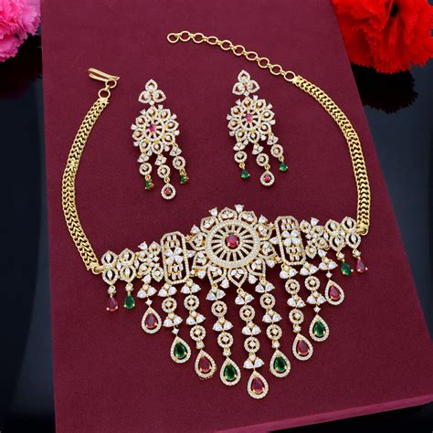Choker Necklace _ Designer Jewellery Choker Set Online in Hyderabad ...