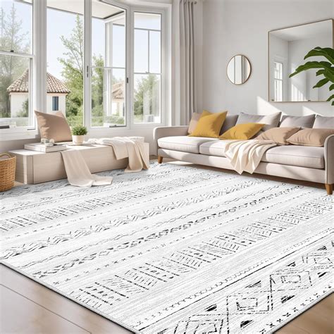 Amazon.com: cotiled 9x12 Area Rug for Living Room, Washable Non-Slip ...