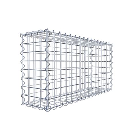 Gabiona - Gabbioni 80 cm x 40 cm x 20 cm (L x H x P), mailles 5 x 5 cm ...