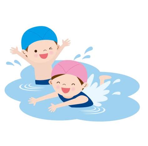 最简单的游泳卡通图片(2)_伊卟图库