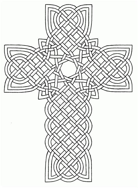 Free Printable Celtic Cross Coloring Pages