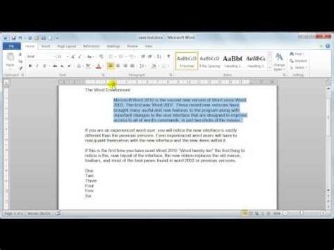 Image result for Word 2010 Formatting Tips