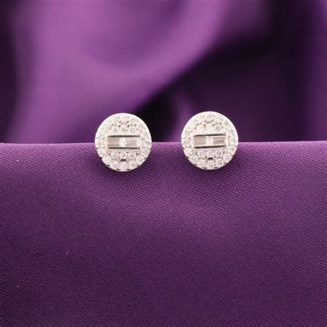 925 Silver Ganitha Women Studs STD-284 | 3g, 925 Purity – P S Jewellery