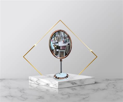Rose Gold Flexible Counter Mirror Double Side (Oval) – Sunari Aujar