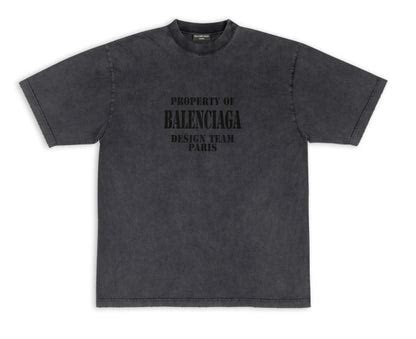Balenciaga FW22 Property Slogan Washed Tee - Black – HYPEWORLD