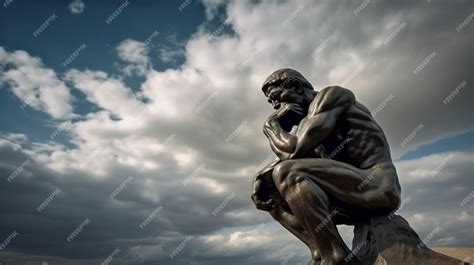 Premium Photo | Thinker man concept close up