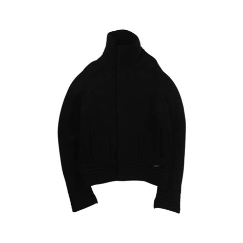 1990s high neck wool knit jacket【COOT-3210】 | cv