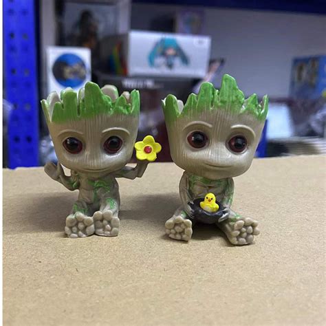 Buy Baby Groot Planter Tree Man Figure Flower Pot Guardians of The ...