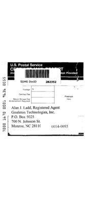 Fillable Online epa 104 information request - goulston technologies inc ...
