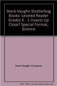 Buy Insects Up Close? Grades K-1 (Steck-vaughn Shutterbug Books Leveled ...