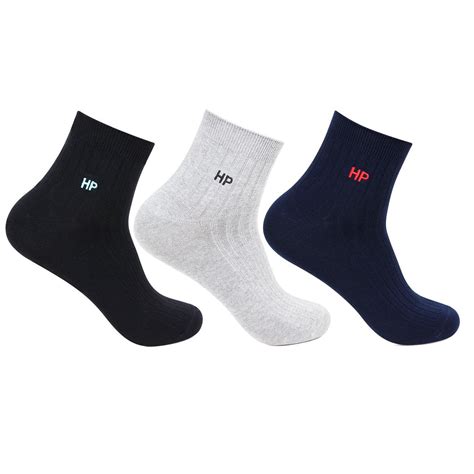 Hush Puppies Men's Cotton Ankle Rib Socks - Pack of 3 – BONJOUR