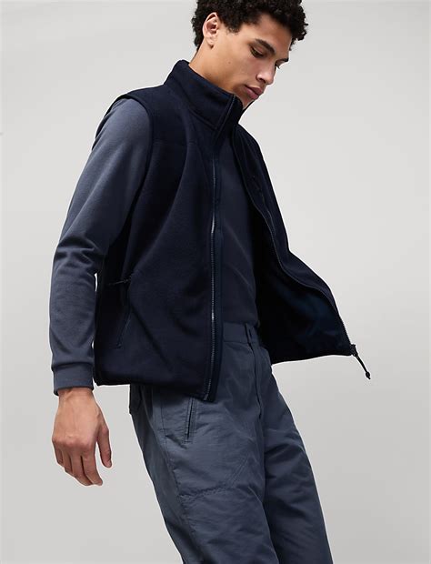 Buy Funnel Neck Fleece Gilet at Marks & Spencer