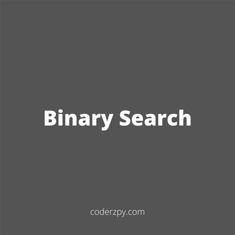 Image result for Python Binary Search Script