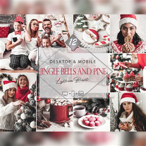 12 Jingle Bells And Pine Lightroom Presets, Christmas Preset, Red Gray ...