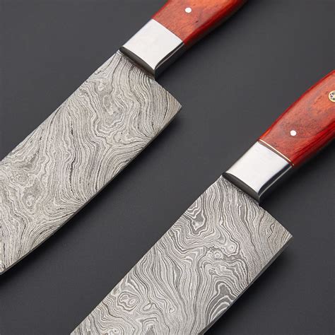 Damascus Kitchen Knife Set // Set Of 2 - Athena Cutlery - Touch of Modern