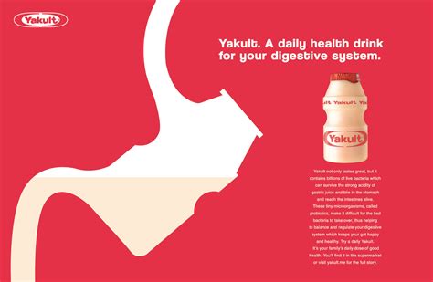 Yakult. Your daily dose of good health — Mike Sands in 2024 | Ads creative, Packaging design ...