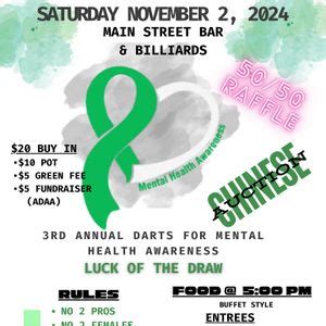 3rd Annual Darts for Mental Health Awareness , 604 Main Street ...