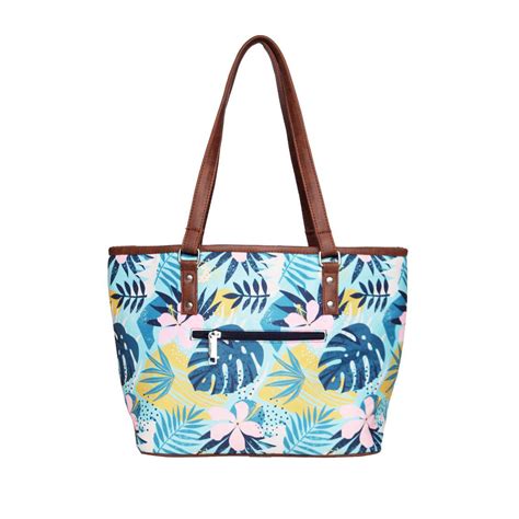 Buy Astrid Green Printed Tote Bag Online