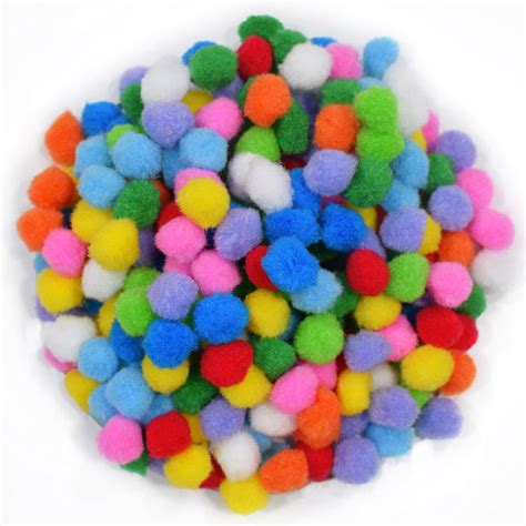 Asian Hobby Crafts Multi Color Pom Pom Balls (100 Pieces, 2cm) : Amazon.in