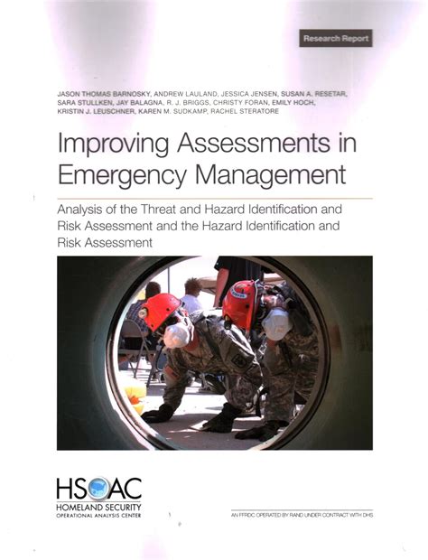 Buy Improving Assessments in Emergency Management: Analysis of the ...
