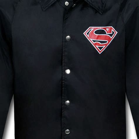 Buy Superman Symbol Black Windbreaker-Men's Medium Online at Lowest ...