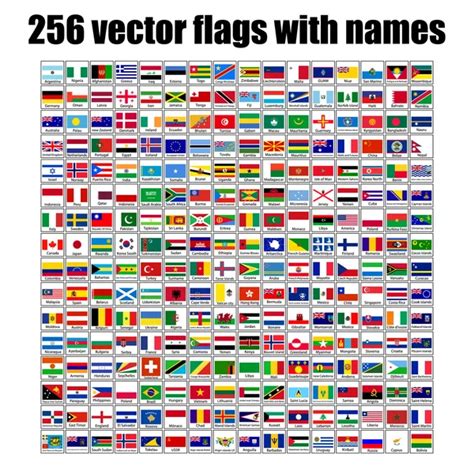 257 Flags of the World 的图像结果