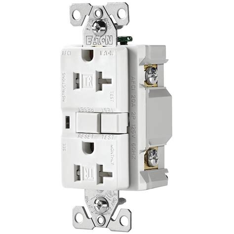 Eaton Wiring Devices Straight Blade Receptacle, 5-20R, 20 A, 125V AC, 2 ...