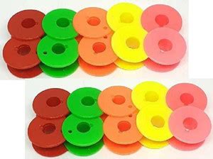 ZENITH 20 Solid Multicolor for Any Automatic Sewing Machines Plastic ...