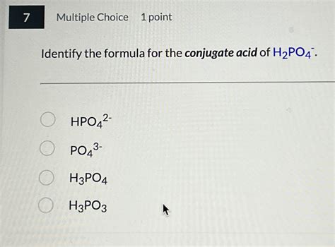 Solved Multiple Choice1 ﻿pointIdentify the formula for the | Chegg.com