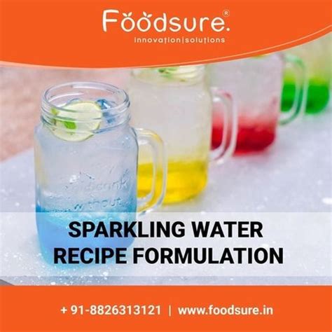 Best Sparkling Water Recipe Formulation in Delhi, India | Foodsure