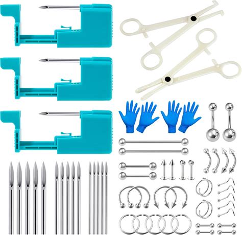 Amazon.com: prgislew Belly Button Piercing Kit 4Pcs Belly Piercing Gun Kit Includes 2Pcs ...