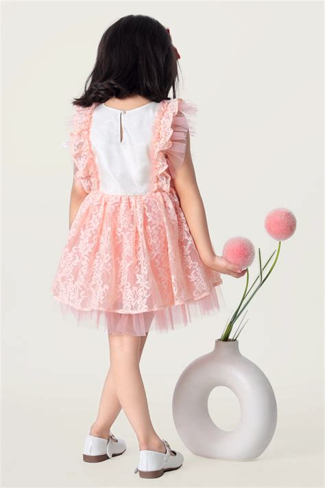 Buy Peach Blossom Frock for Lil Girls Online - ForeverKidz