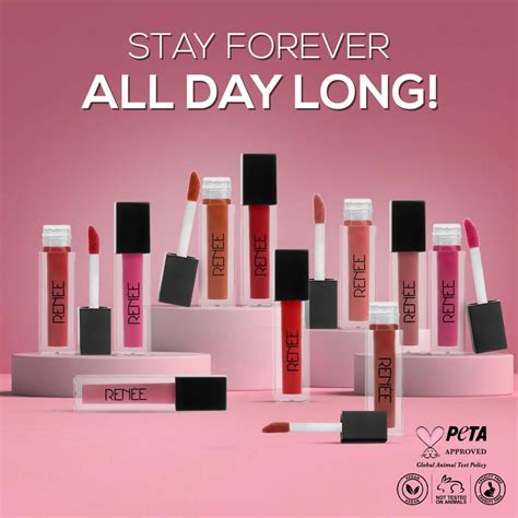 RENEE Stay Forever Matte Liquid Lipsticks Combo of 10, 1ml each