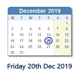 20 December 2019 Date in History: News, Top Tweets, Social Media & Day ...