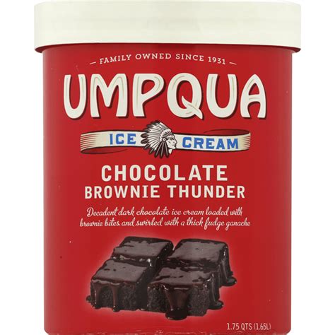Umpqua Ice Cream, Chocolate Brownie Thunder (1.75 qt) Delivery or ...