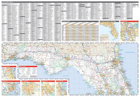 Northwest Florida Road Map NGA International Chart 26320: Northern
