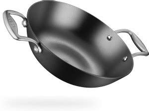 Stahl Blacksmith Plus Cast Iron Kadhai 26 cm diameter with Lid 2.4 L ...