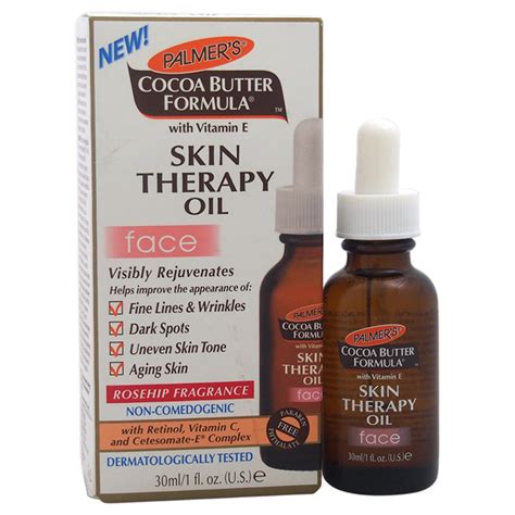 Cocoa Butter Formula Skin Therapy Oil With Vitamin E - Face by Palmers for Unisex - 1 oz Oil ...