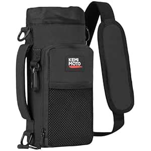 KEMIMOTO Water Bottle Holder Bag, Water Bottle Carrier with Adjustable ...
