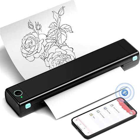 PokeLabel Portable Printers Wireless for Travel,Inkless Thermal Printer ...